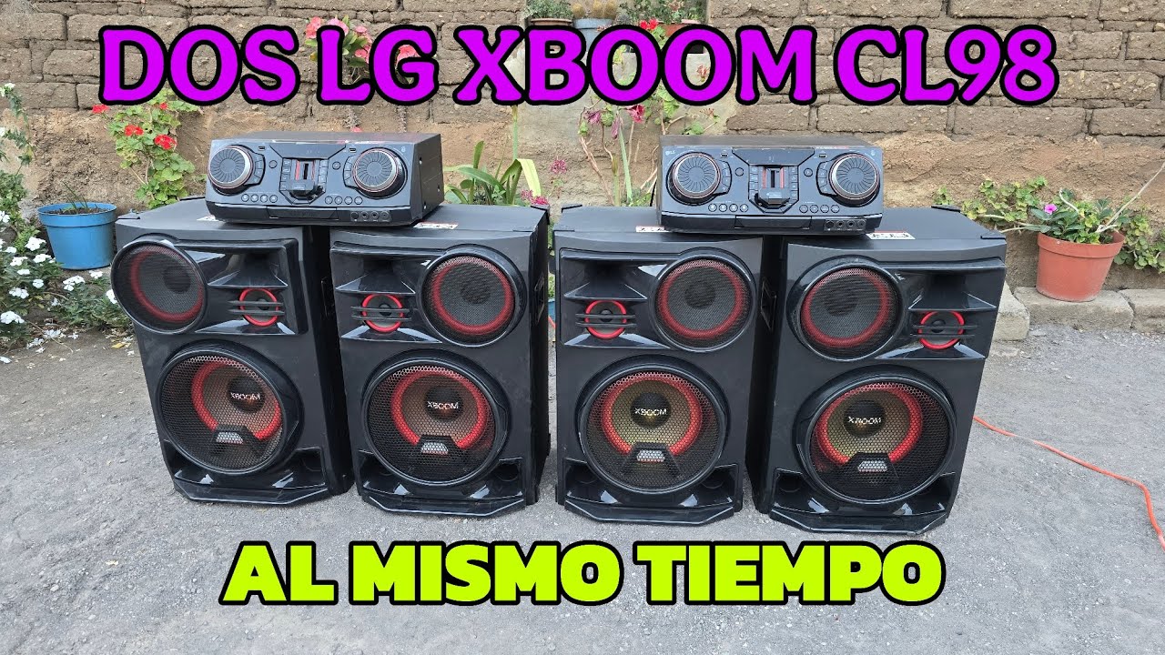 Puse a prueba dos LG XBOOM CL98 al mismo tiempo 🔴😱 | 7,000 W RMS? #review #lgxboom 