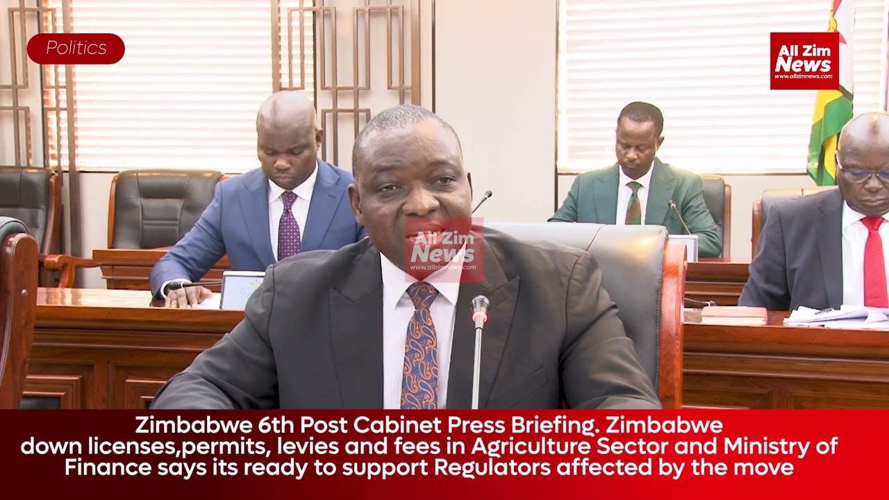 6th Cabinet Briefing| Zimbabwe Slashes Agric Fees and Levies