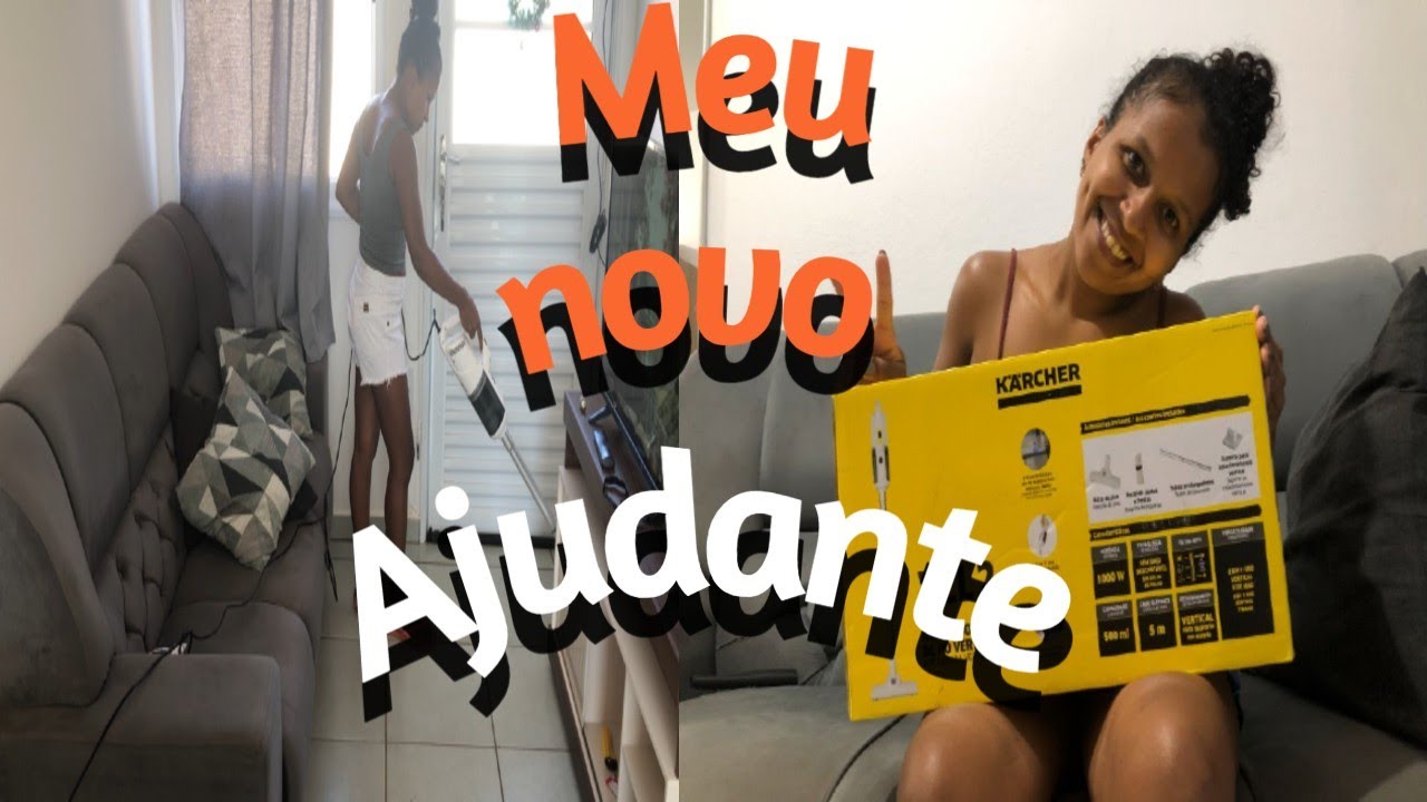 COMPREI UM ASPIRADOR VERTICAL DA KÄRCHER, TESTANDO ELE E PRIMEIRAS IMPRESSÕES 