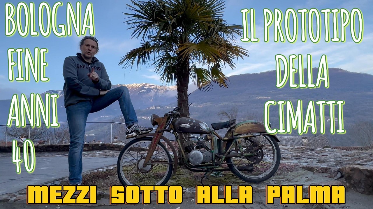 IL PROTOTIPO DELLA CIMATTI 75 1949 , MODELLO ESCLUSIVO SC 133  ... MEZZI SOTTO ALLA PALMA BY GRIIIIO