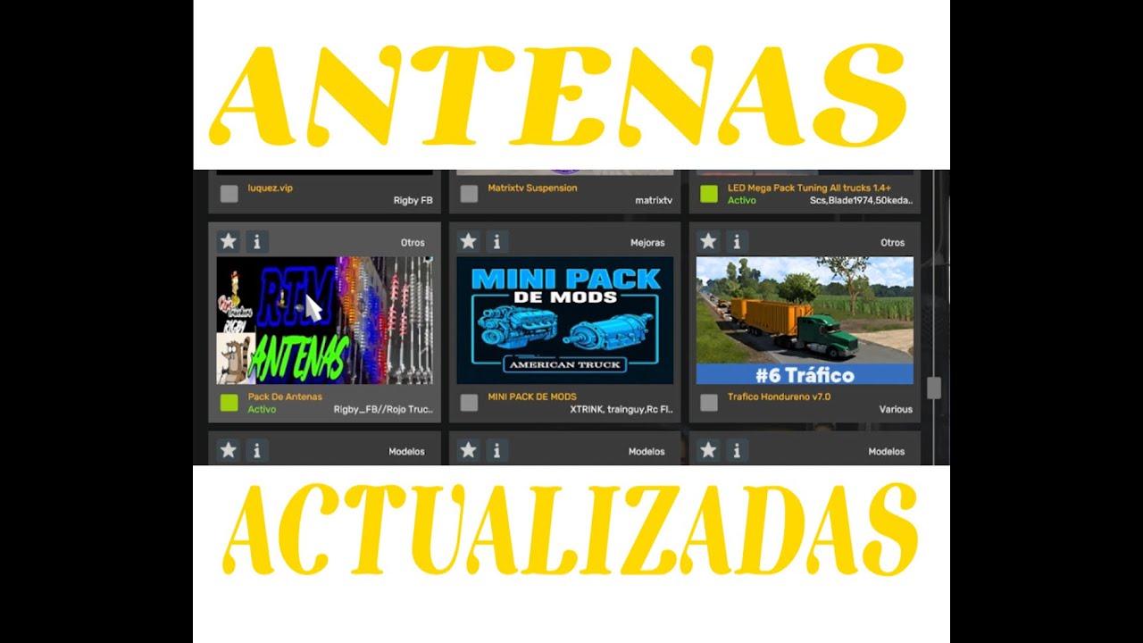 PACK DE ANTENAS UNIVERSALES PARA ATS 1.57  GRATIS