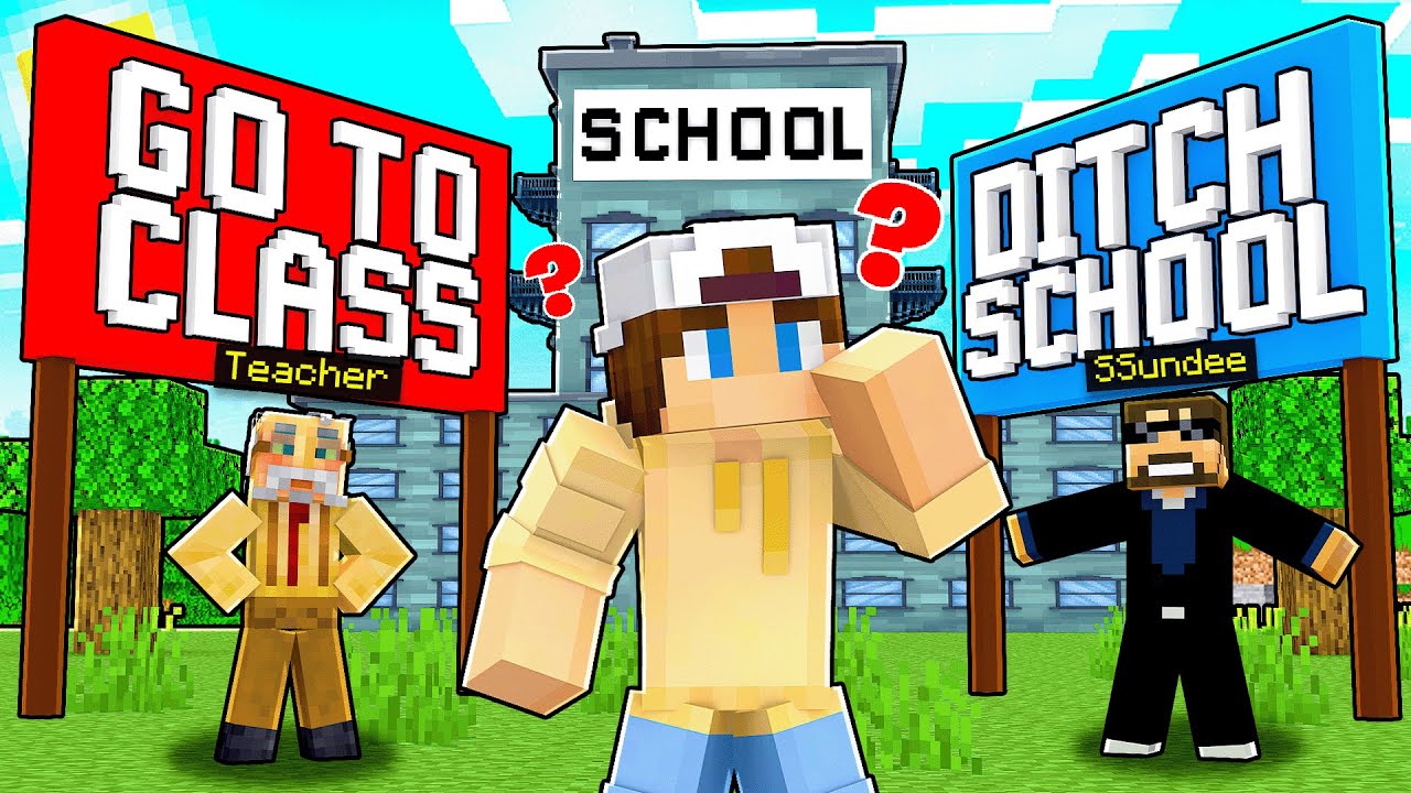 Escape or Betray School in Minecraft...