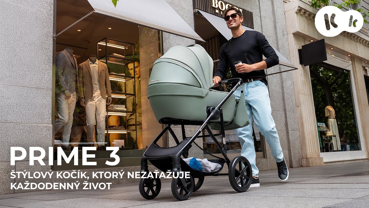 Kinderkraft PRIME 3 – ľahký, štýlový a pripravený na každý deň kočík 3v1