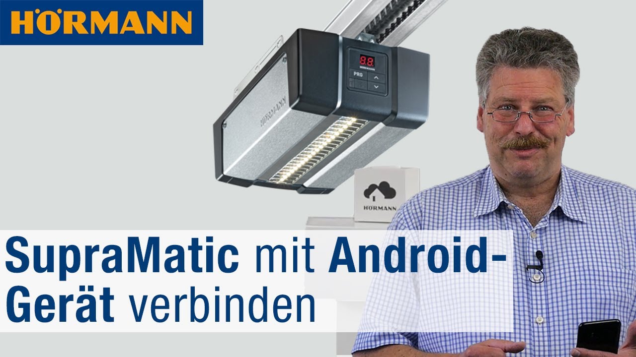 Hörmann homee: Garagentor-Antrieb SupraMatic mit Android-Gerät verbinden | Hörmann