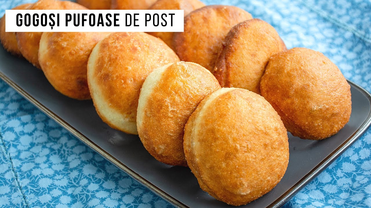 Gogoși pufoase de post. Vanilate, aromate și care pot fi umplute cu gem 😉 | Bucate Aromate