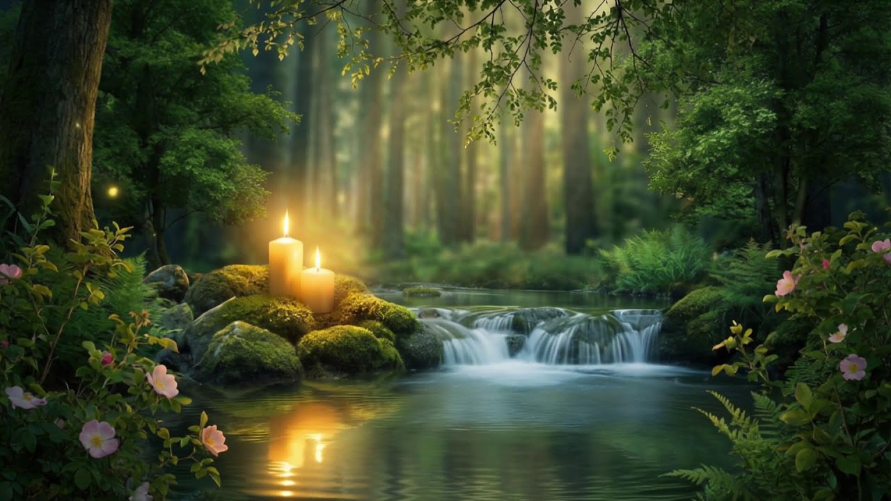 Stop Overthinking Tonight 💐 Relaxing Water Sounds & Gentle Piano for Deep Sleep 3