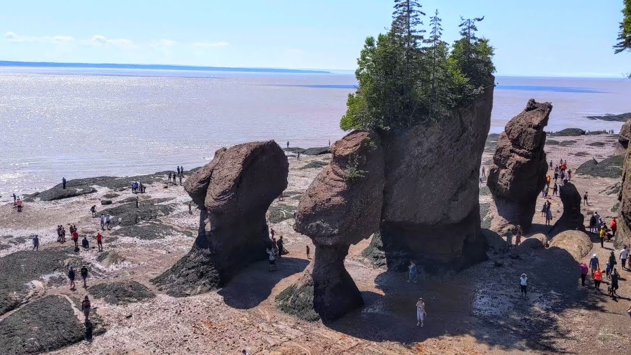Low Tide at Hopewell Rocks Park (Bay of Fundy in New Brunswick, Canada)