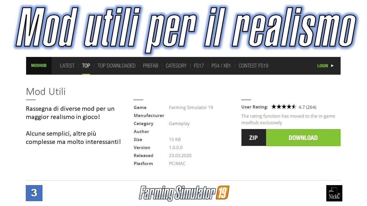 Farming Simulator 19 🧰 MOD UTILI PER IL REALISMO [Pt.3] - #nicko87