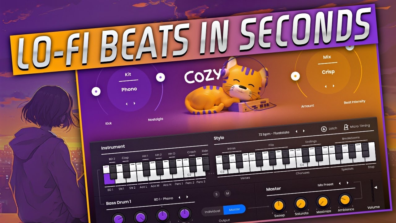 Fastest Way To Make Lofi Drums | Ujam Cozy Review