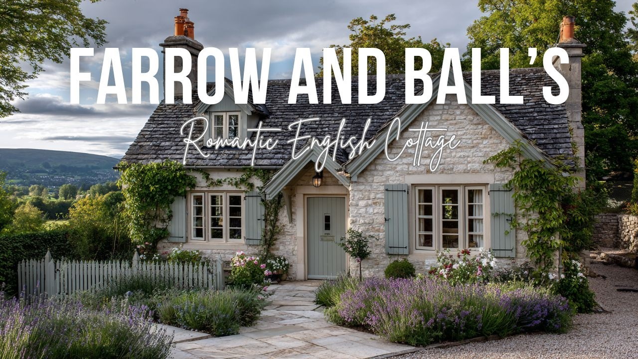 Romantic English Cottage Interior Inspired by Farrow and Ball’s Timeless Color Palettes
