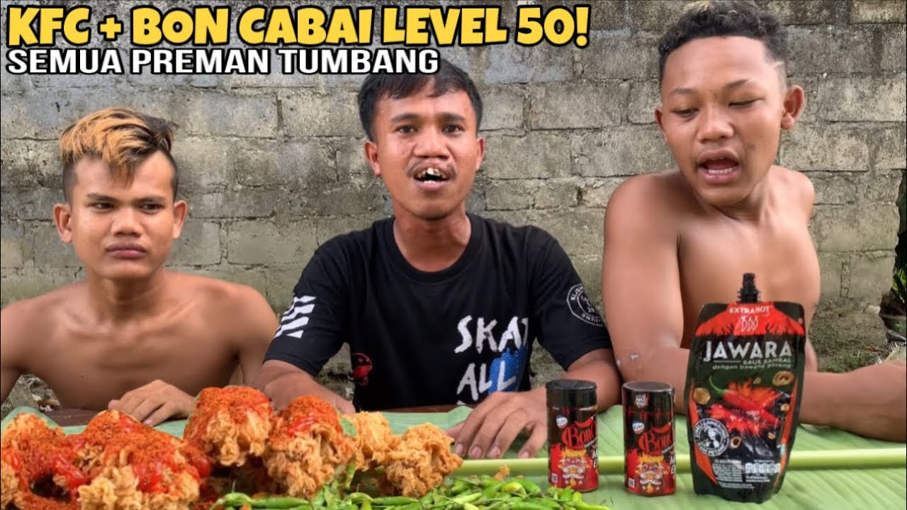 Lucu! Preman Kecil Vs Preman Gagap Makan Kfc Dengan Bon Cabai Level 50!