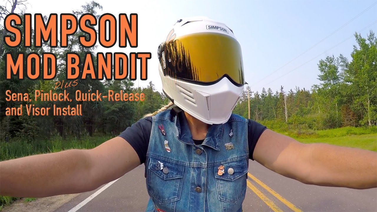 Simpson Mod Bandit | Plus Pinlock, Sena, Visor, & Quick Release Install