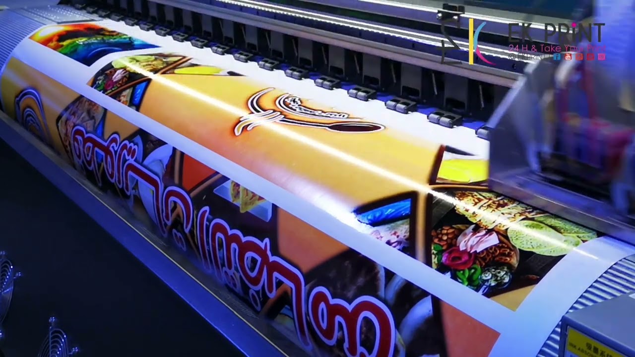 Impression Vinyl Adhésif Pour Habillage D'un Comptoir Haute Qualité EK PRINT