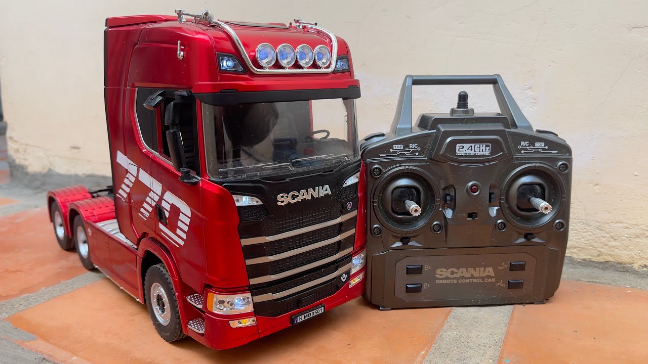MOST IMPRESSIVE RC HUINA1501 SCANIA TRUCK SCALE #truck #rctruck #europe #usa #australia #toys #diy 