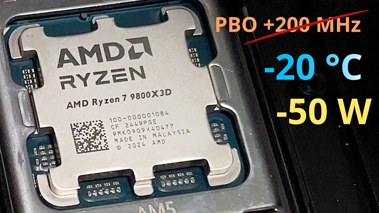 Undervolting Ryzen 9800X3D Per Core - Less is more ?