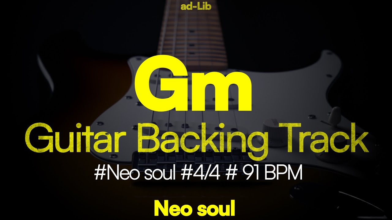 Neo soul Gm Guitar backing track I 90 BPM I