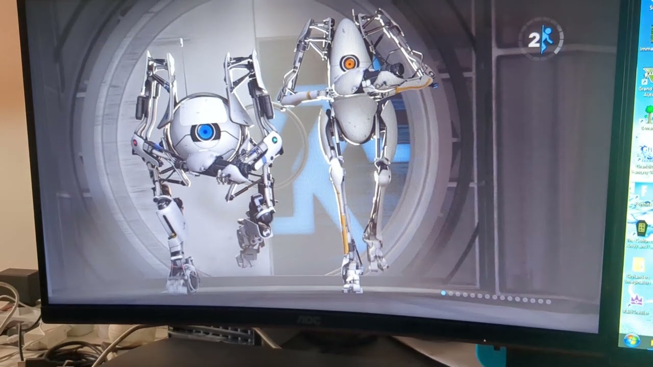 Portal 2 crossplayed between PS3 and Steam Deck