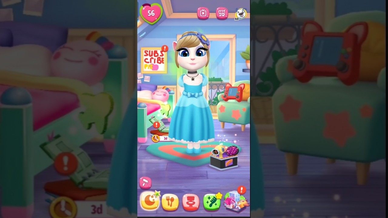 My Talking Angela 2 😻 || Cinderella || Cosplay | GlowAngela