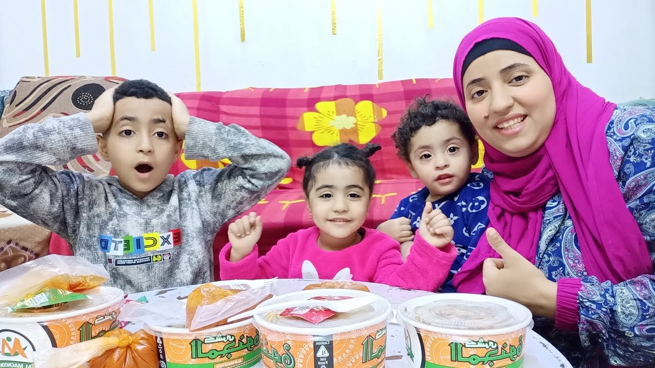 تعالوا اتعشوا معانا كشري 😋