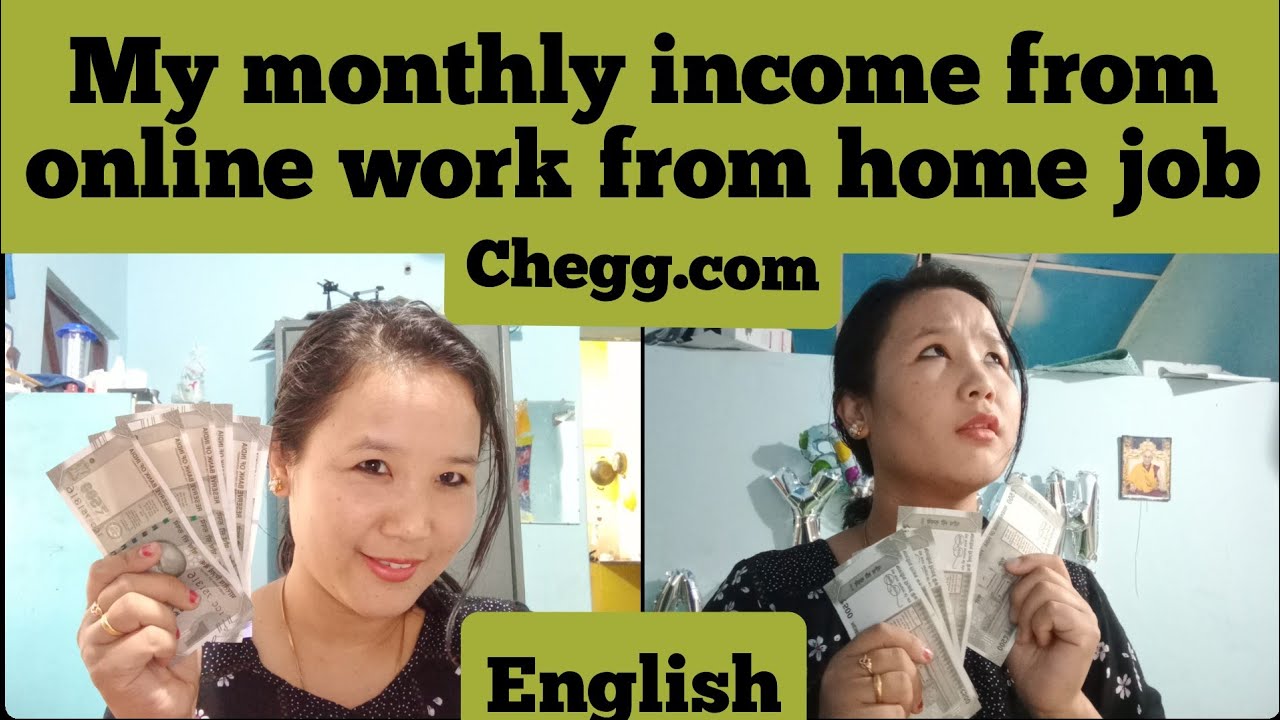 My income from online work from home job|| chegg.com|Vlog 25 /Genuine part time job #Tibetan Vlogger