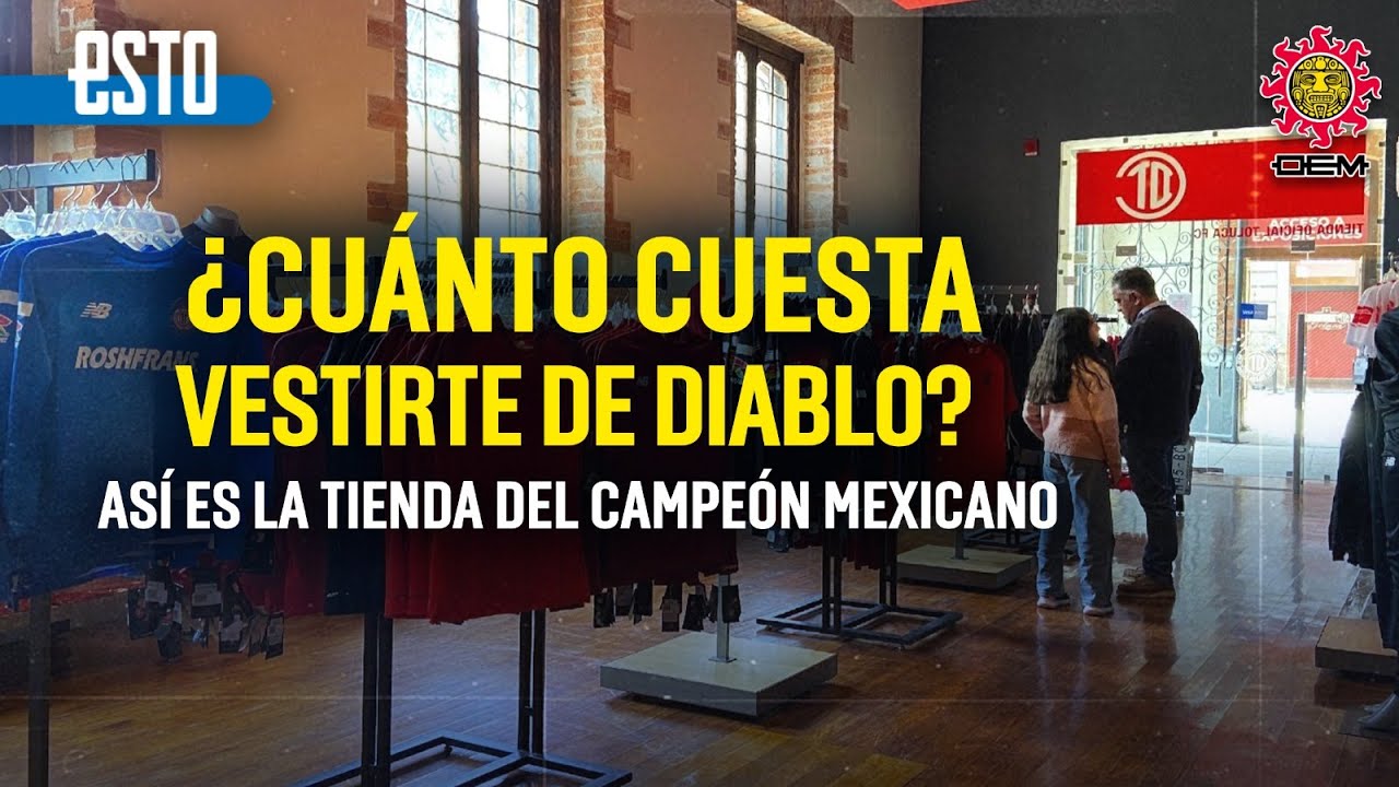 Así es la Tienda Oficial del Toluca: ¿Cuánto cuesta la camiseta de los Diablos Rojos?