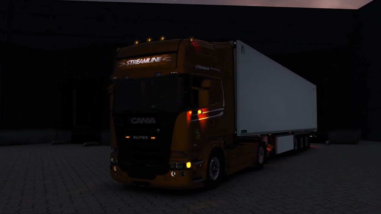 Realistic Driving Scania R580 V8 Euro 6 2012 Euro Truck Simulator 2 Gameplay ETS2 1.50
