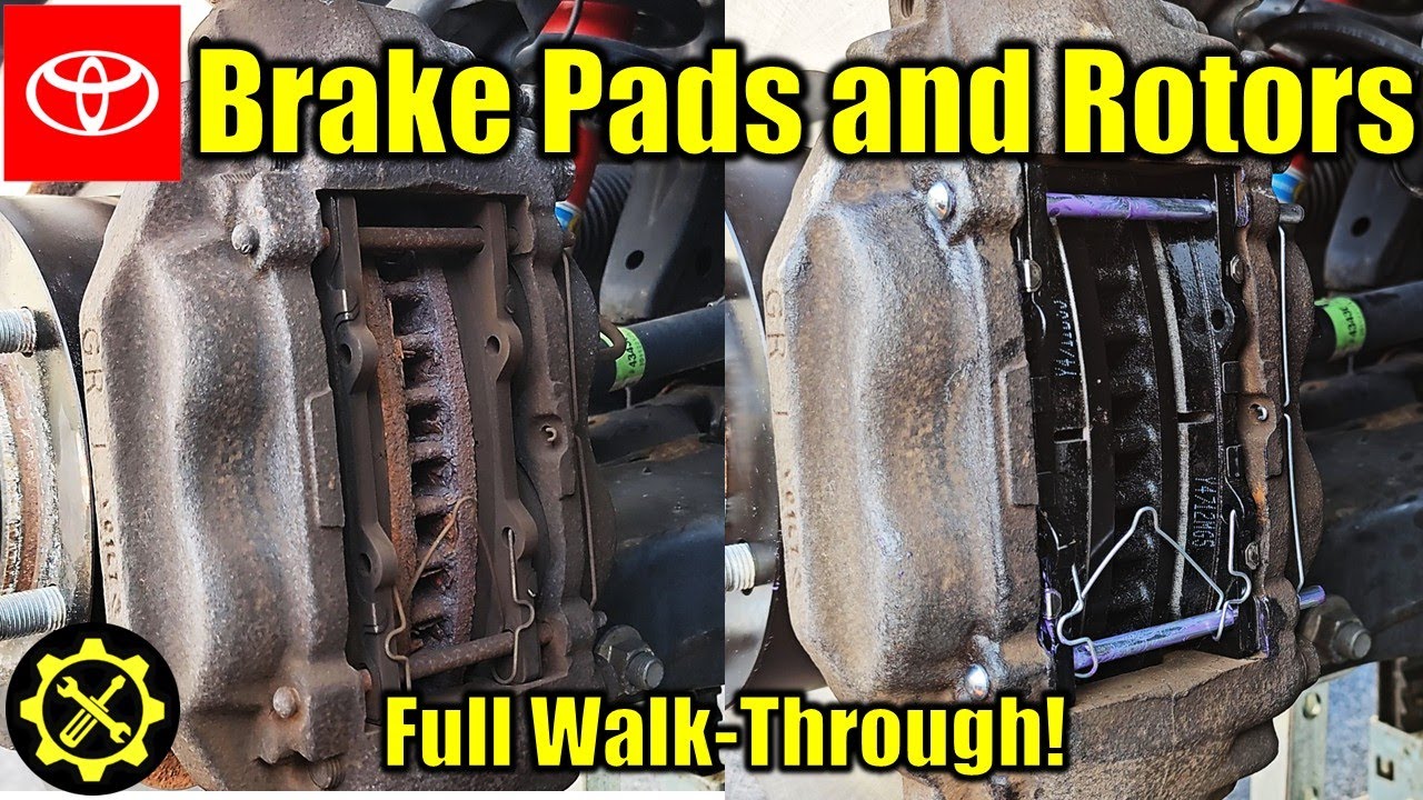 2007-2021 Toyota TUNDRA and 2008-2022 Toyota SEQUOIA Brake Pad and Rotor Replacement!