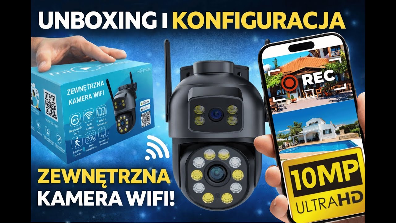 Prezentacja oraz konfiguracja kamery mi-media z dwoma obiektywami na aplikacji O-Kam Pro