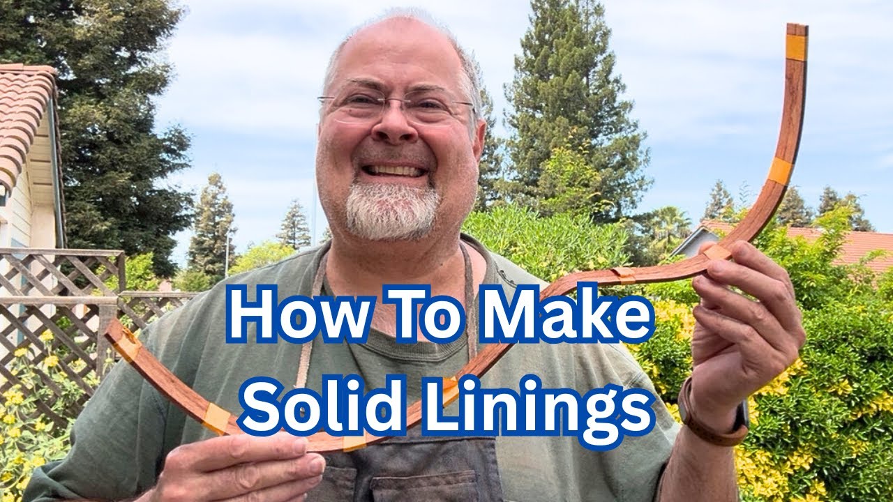 How To Make And Bend Solid Back Classical Guitar Linings