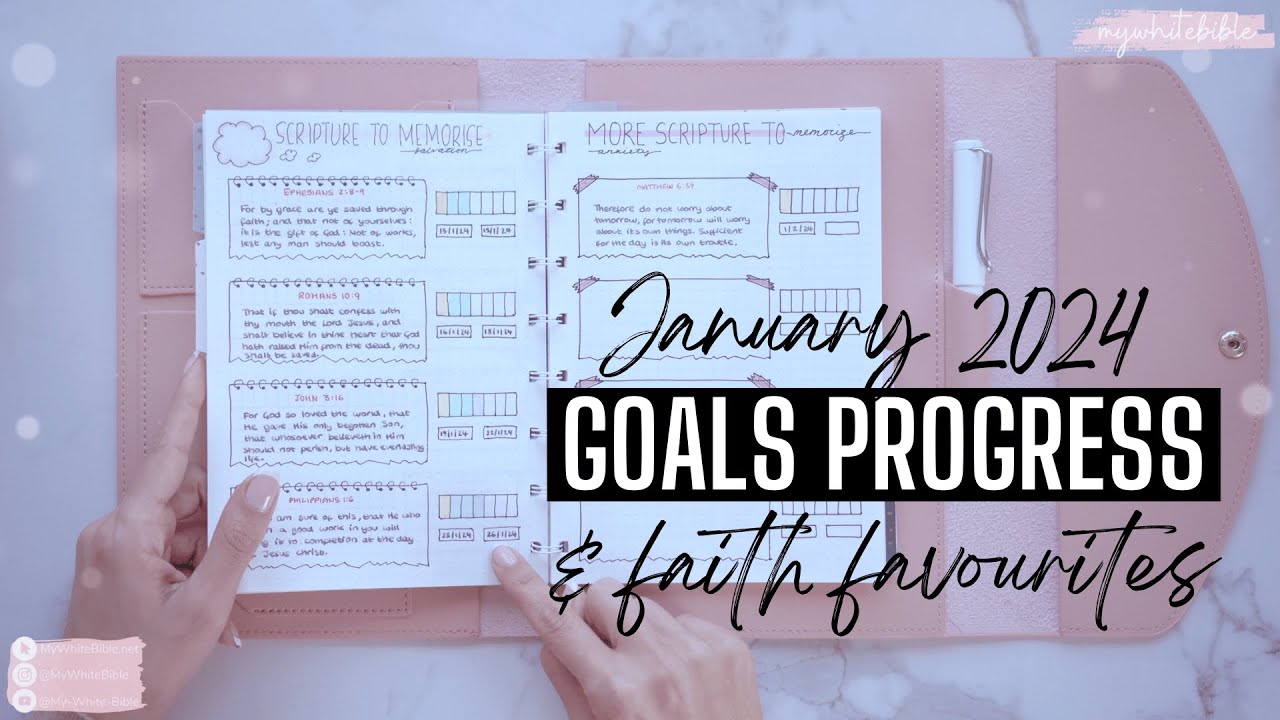 January 2024 Bible / Faith Goals Progress Update and January Faith Favourites!