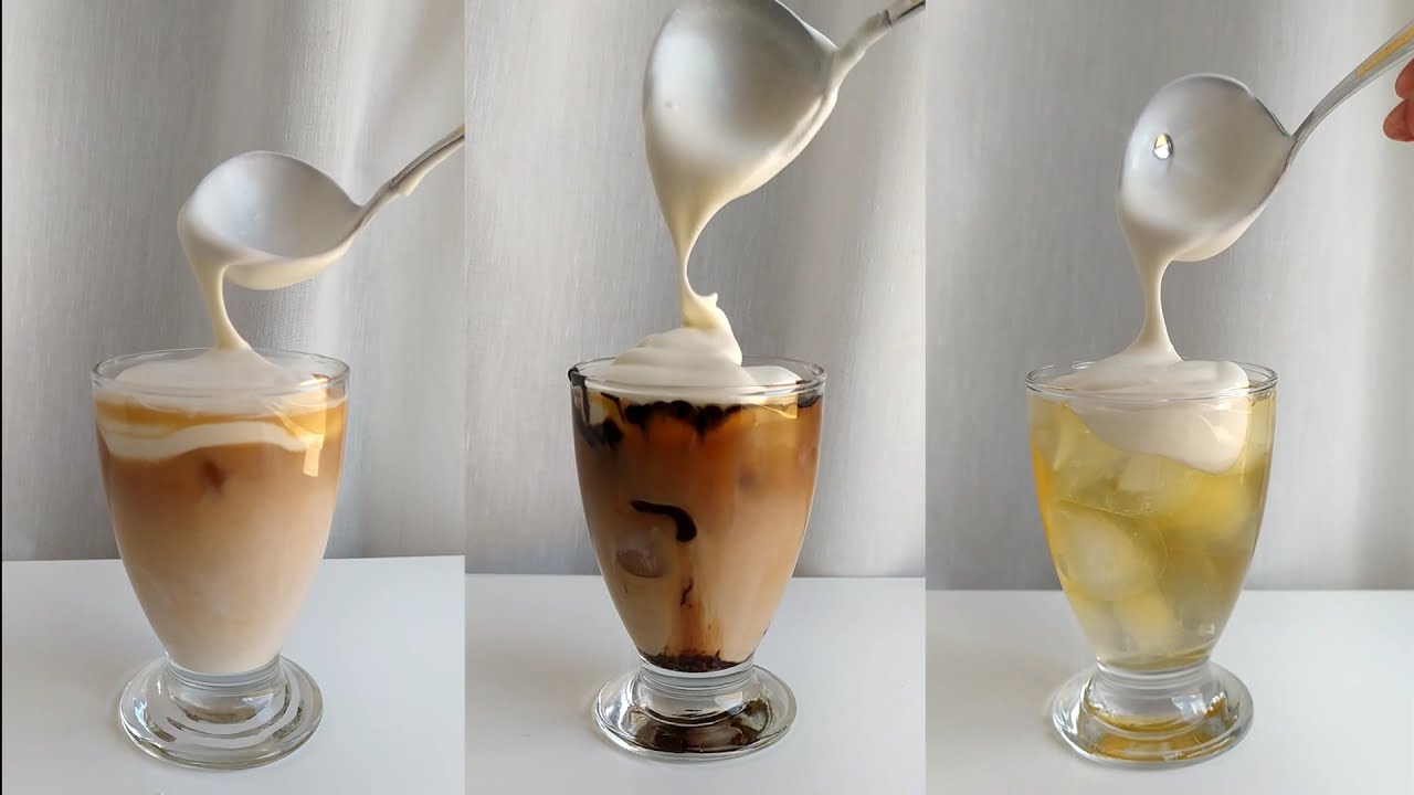 How to make Cheese Foam / Cheese Tea Recipes