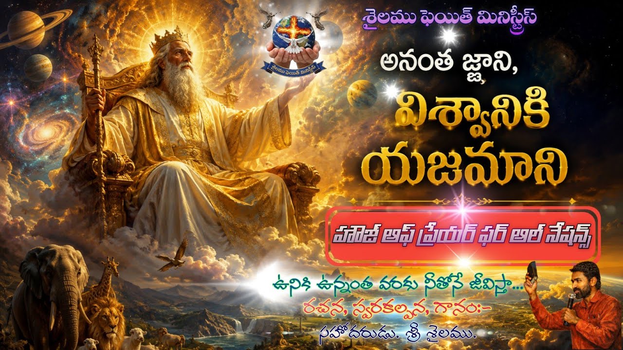 అనంత జ్ఞాని-విశ్వానికి యజమాని* ఉనికి ఉన్నంత వరకు నీతోనేజీవిస్తా.*బ్రదర్. శ్రీ శైలము పాటలు.*