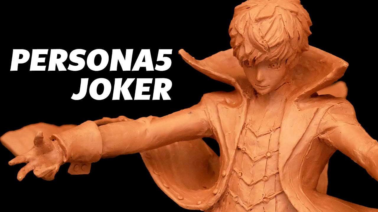 ペルソナ5 ジョーカーのフィギュアを作ってみた　sculpting Joker Persona 5