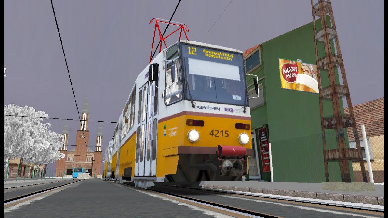 OpenBve | 12-es villamos | TATRA T5C5K2M | 4215-4040