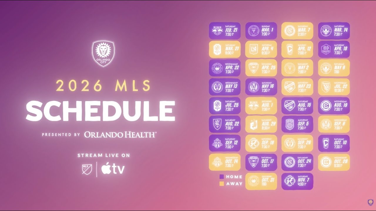 2026 Orlando City Schedule Release, Presented by Orlando Health