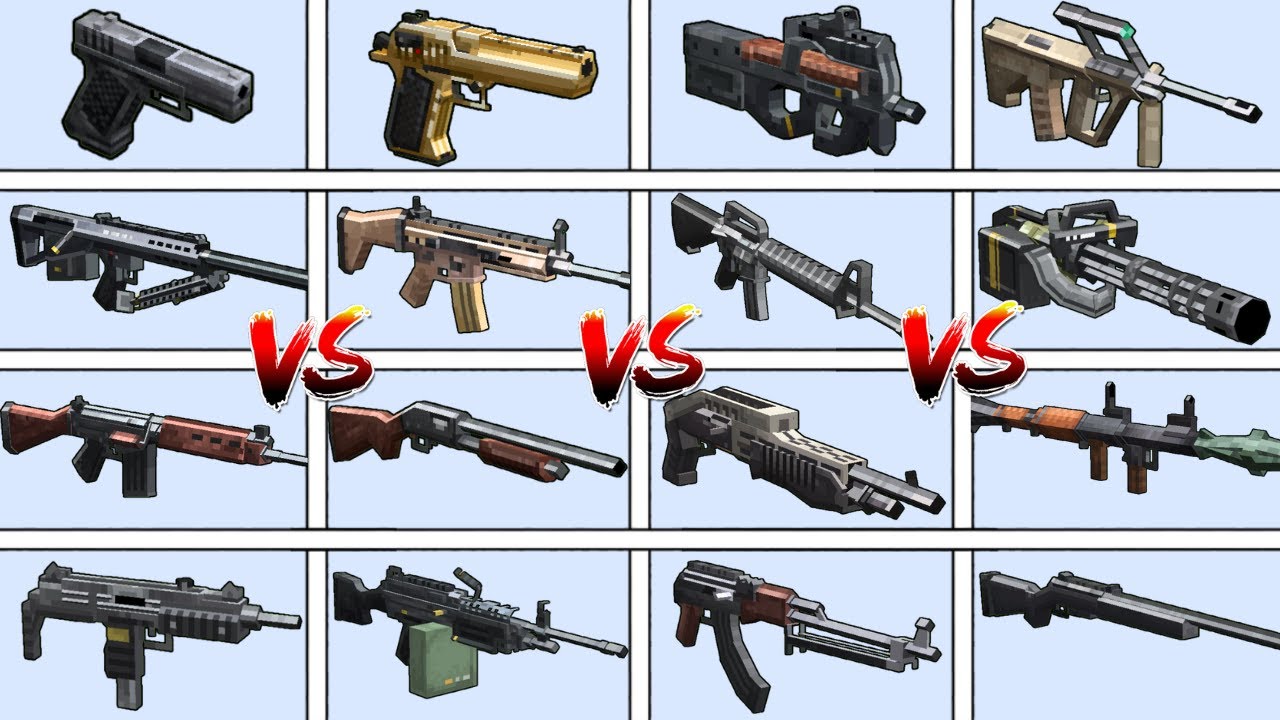 WHAT TACZ GUN IS THE MOST POWERFUL? TOURNAMENT | Minecraft Mob Battle
