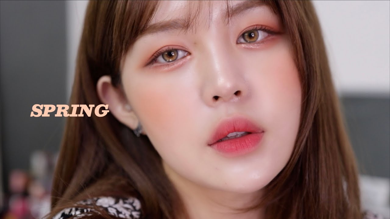 grwm 🌷개강할줄 알았던 봄맞이 메이크업(마스크속에서 살아남기)/휴학생의 근황토크/연우