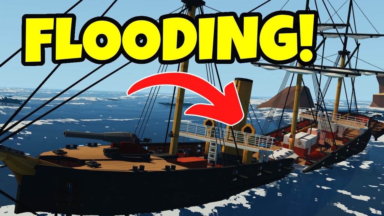 Разделить корабль пополам, пока он тонет! Stormworks