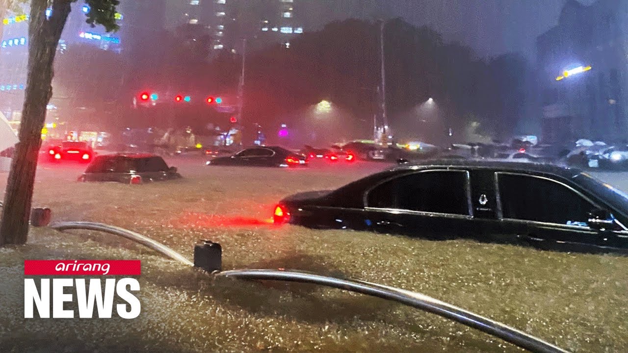 Risk of electric shock during torrential rain, flooding