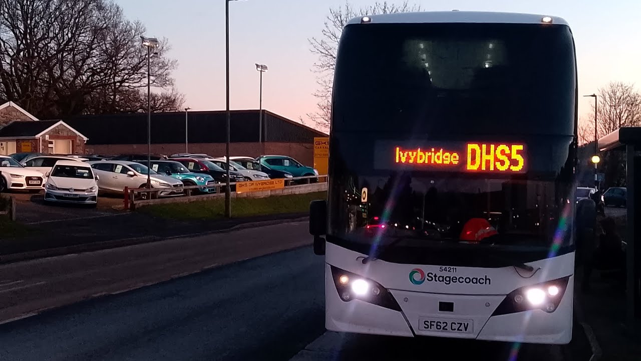 Stagecoach South West 54211, SF62CZV, Dolphins RFC Shuttle after DHS5. 