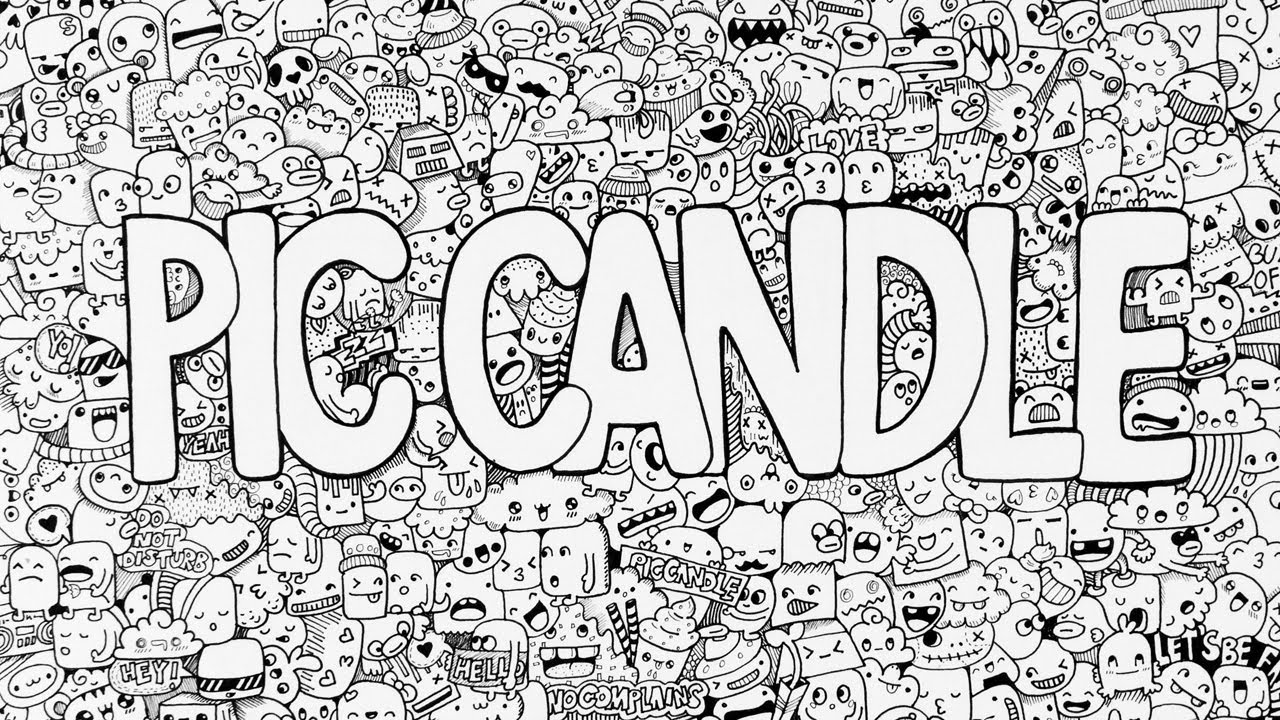 Doodling - Pic Candle (Full Page Doodle)