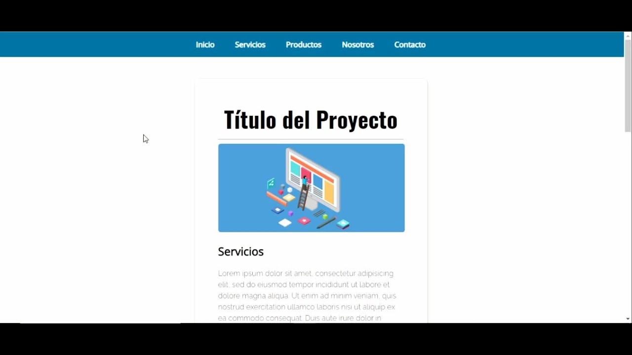 Diseño One Page ¿Qué es? Maquetación de estructura de navegación