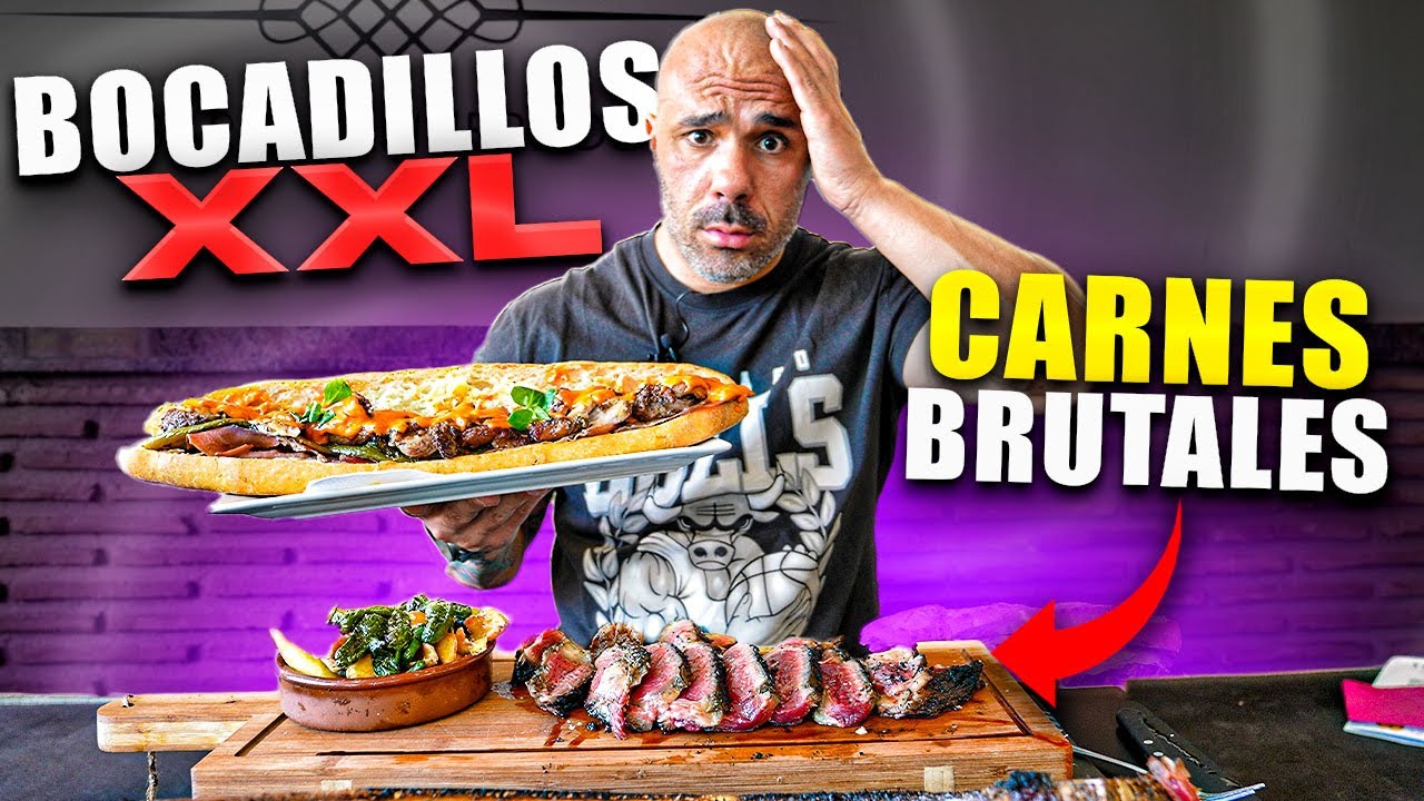ESTE BAR DE PUEBLO HACE BOCADILLOS XXL y CARNES TODO EL DIA