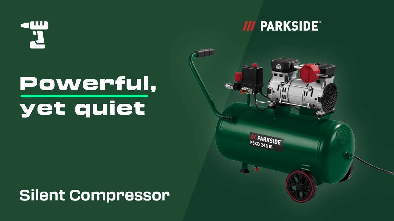 Тихий, мощный и надежный: бесшумный компрессор PARKSIDE PSKO 248 B1 в рубрике #ToolTalk