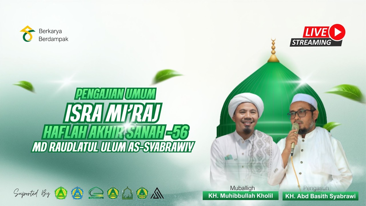 LIVEON PENGAJIAN UMUM DALAM RANGKA ISRO'MI'ROJ NABI MUHAMMAD SAW  MASJID AT -TAQWA