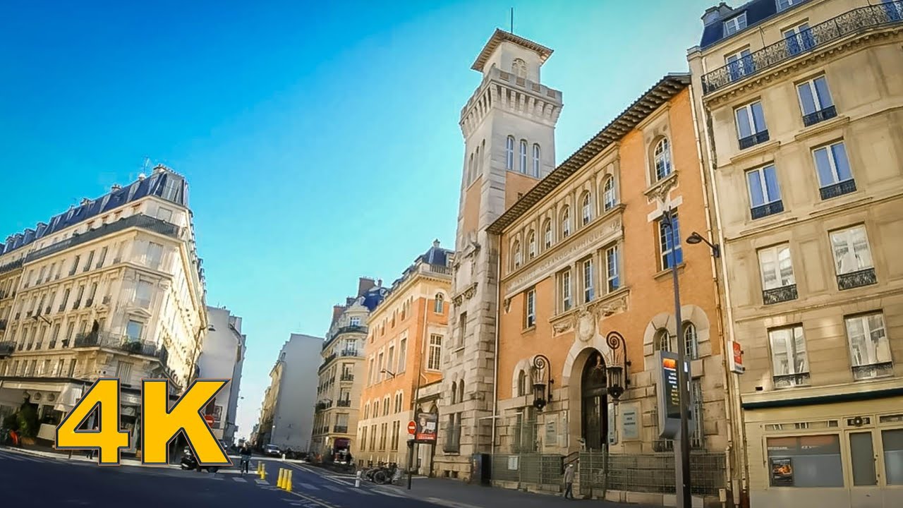 Paris Spring Walk - Rue Saint-Jacques [4K]