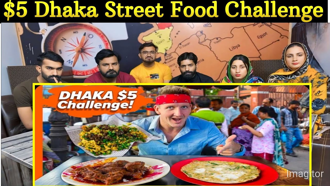 $5 Dhaka Street Food Challenge!! Bangladesh Food Bargains!!@SajjadTatlah