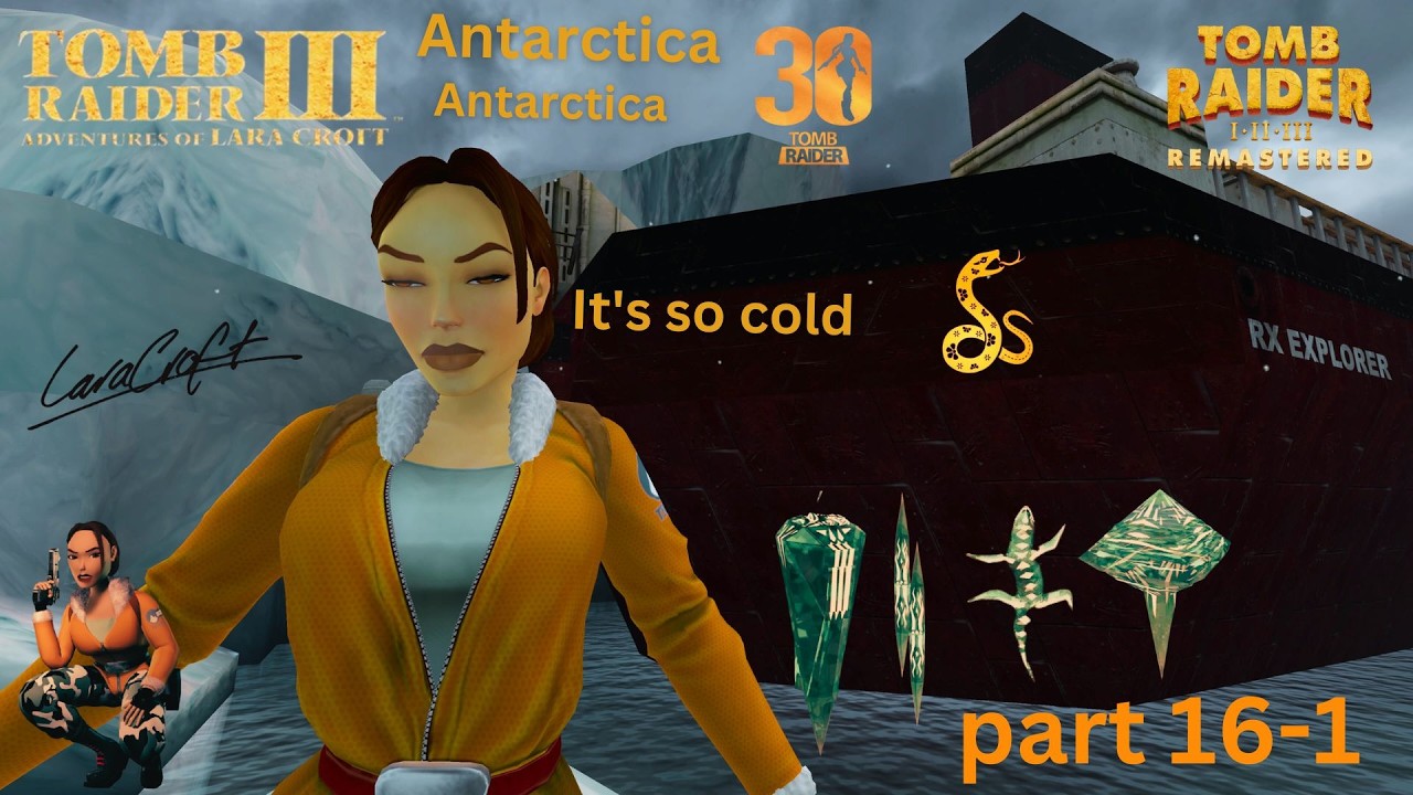 Tomb raider 3 Antarctica  #tombraider  #laracroft  #TombRaider30 #speedm12