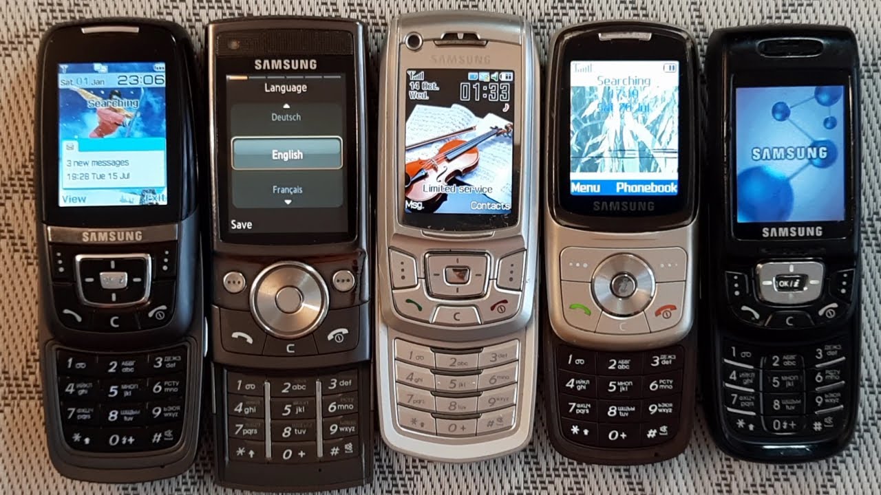 My Samsung phones collection - Samsung Startup and Shutdown