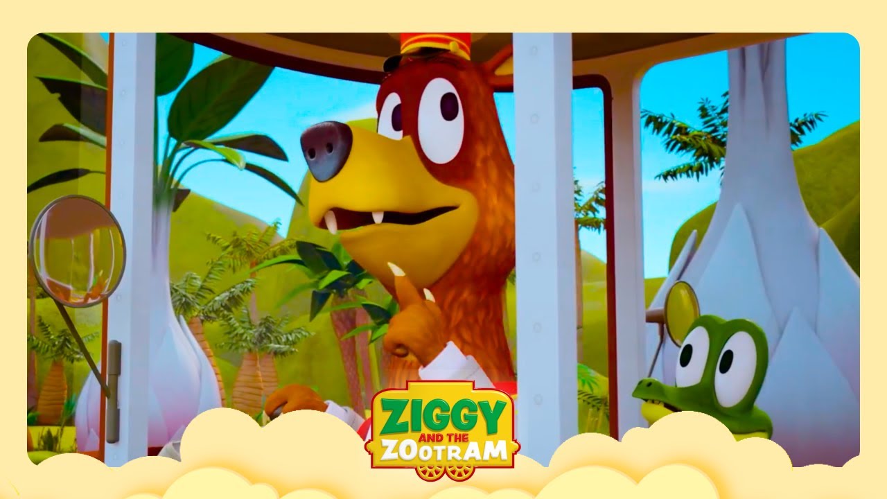 🦖 Ziggy and the T-Rex Adventure at the Zoo | Ziggy and the Zootram | Cartoons For Kids